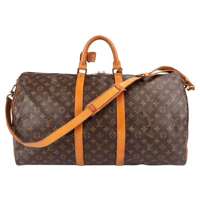 Louis Vuitton Monogram Canvas Keepall 55 Bandoulière Travel Bag