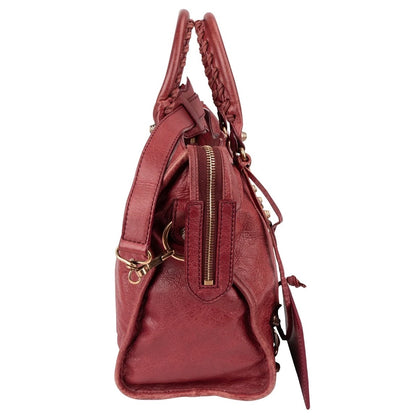 Balenciaga Red Leather Classic City Handbag