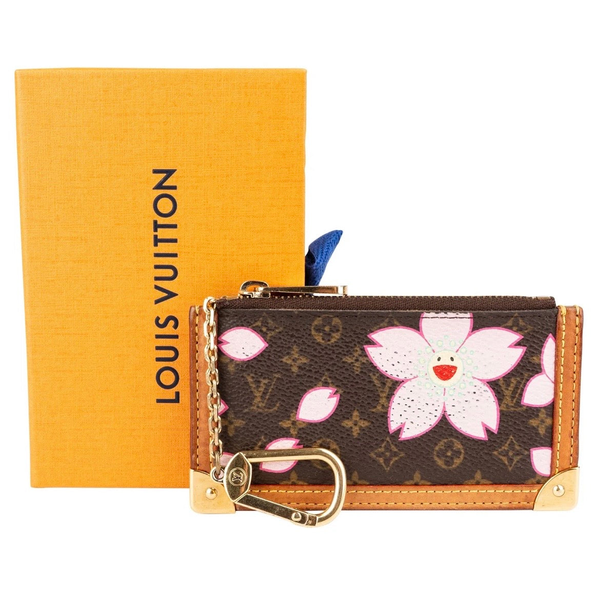 Louis Vuitton Monogram Murakami Cherry Blossom Cles Key Pouch Wallet