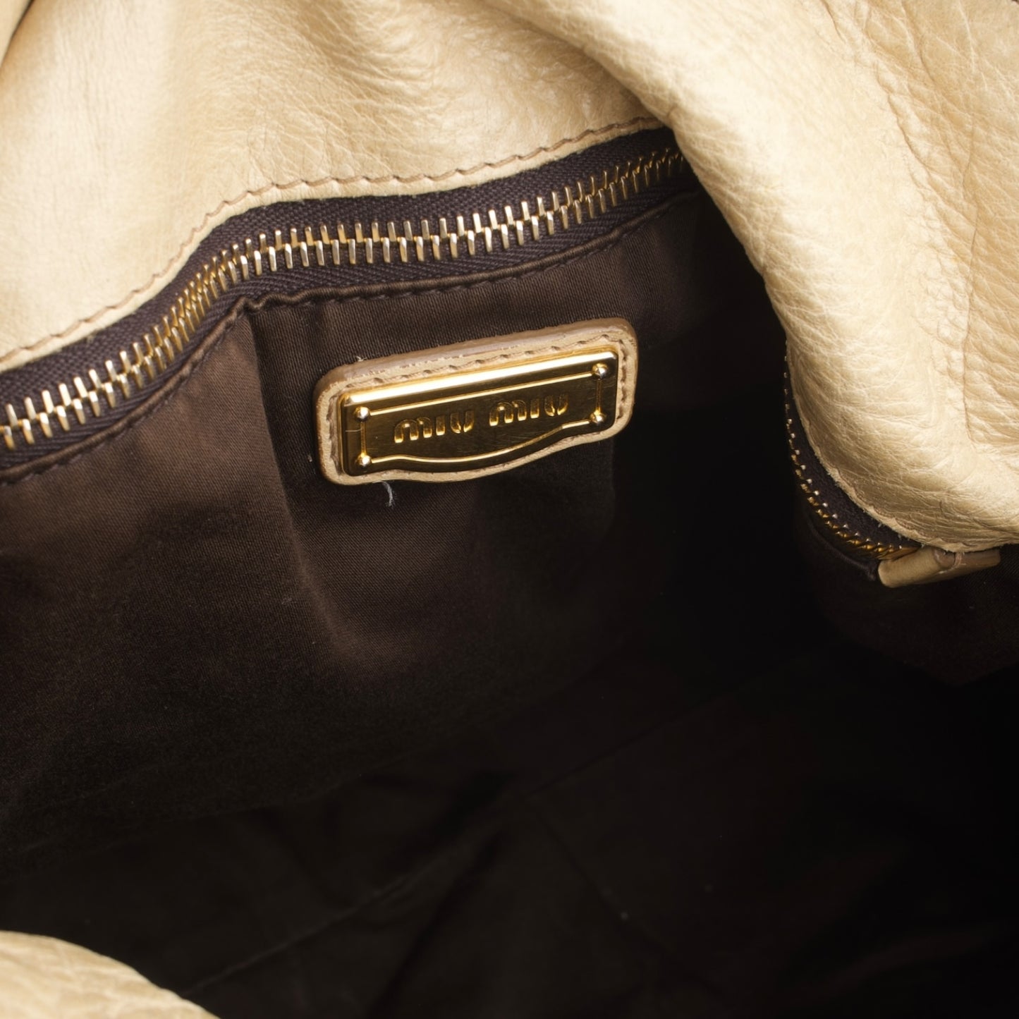 Miu Miu Vitello Lux Bow Shoulder Bag