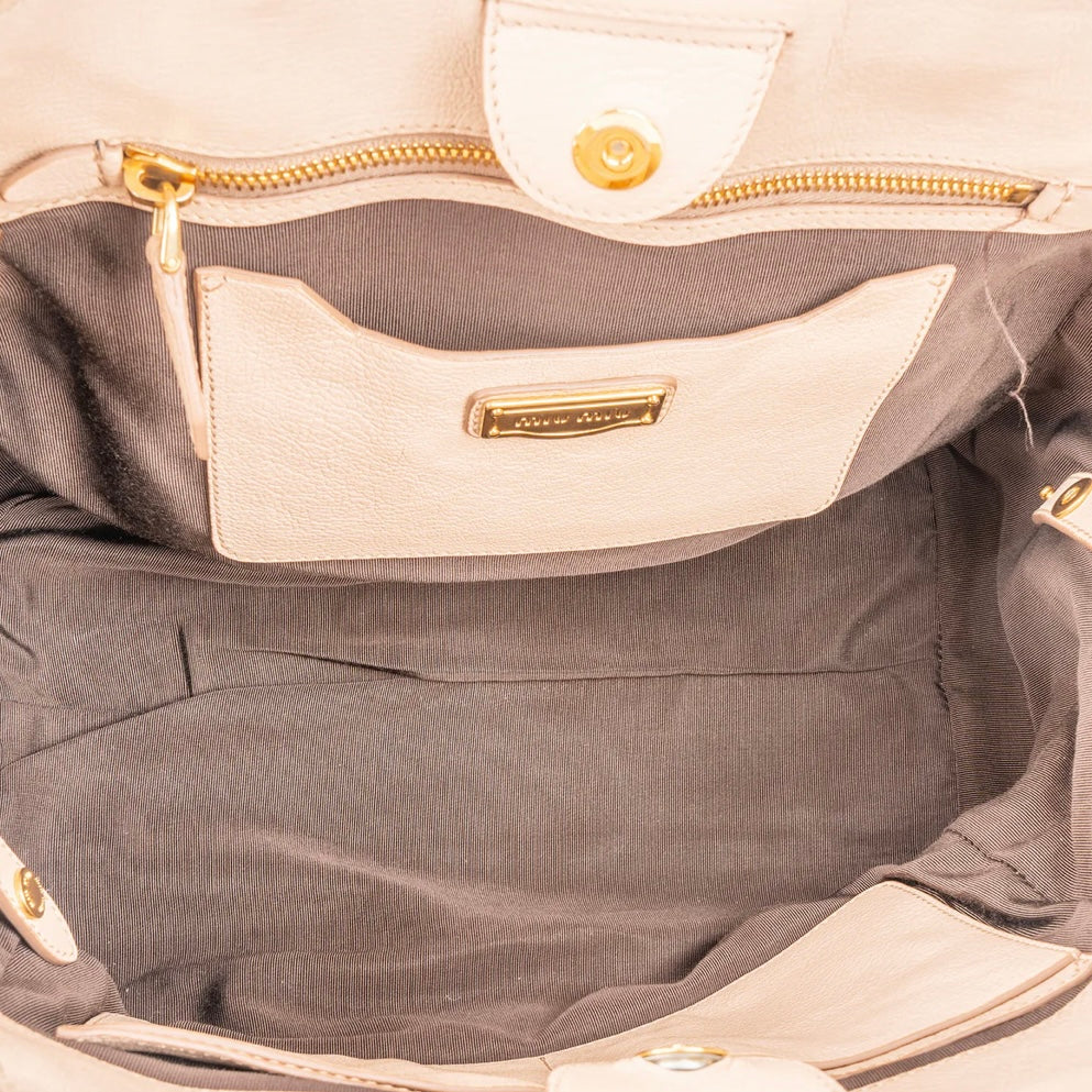 Miu Miu Leather Pocket Handbag