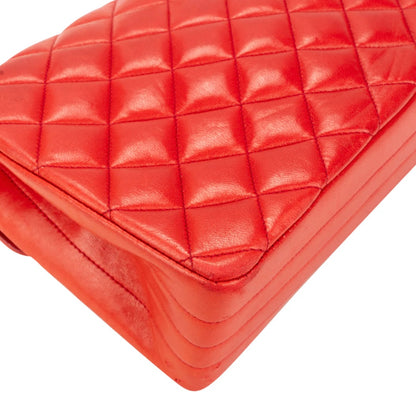 Chanel Quilted Lambskin 24K Gold Single Flap Crossbody Bag