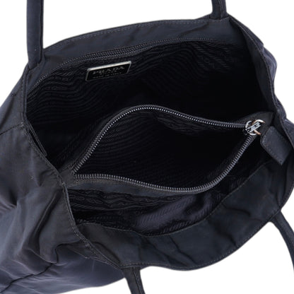 Prada Black Nylon Triangle Handbag