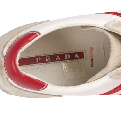 Prada Leather Low Top Sneaker