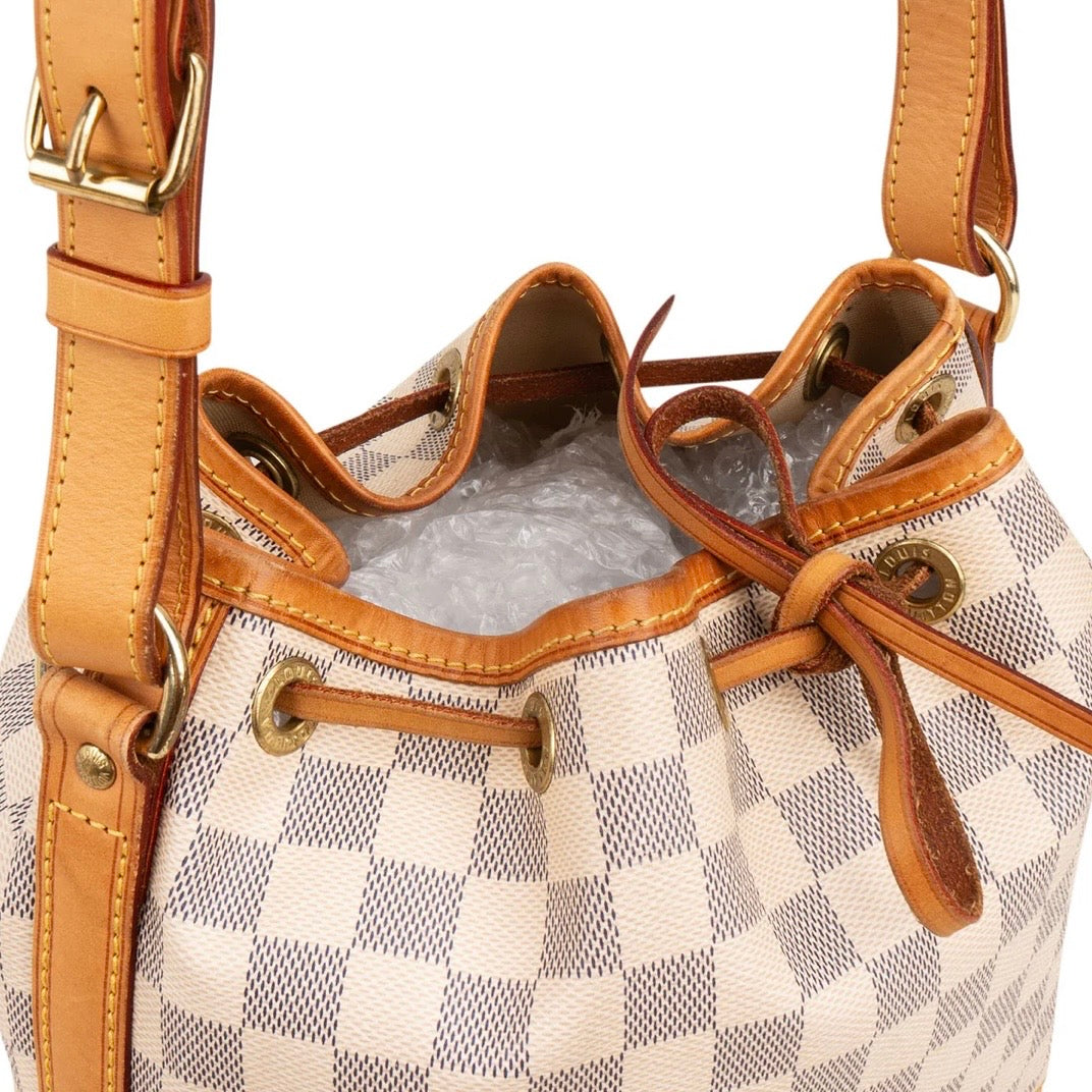 Louis Vuitton Monogram Damier Azur Canvas NM Sac Noé Petit Crossbody Bag