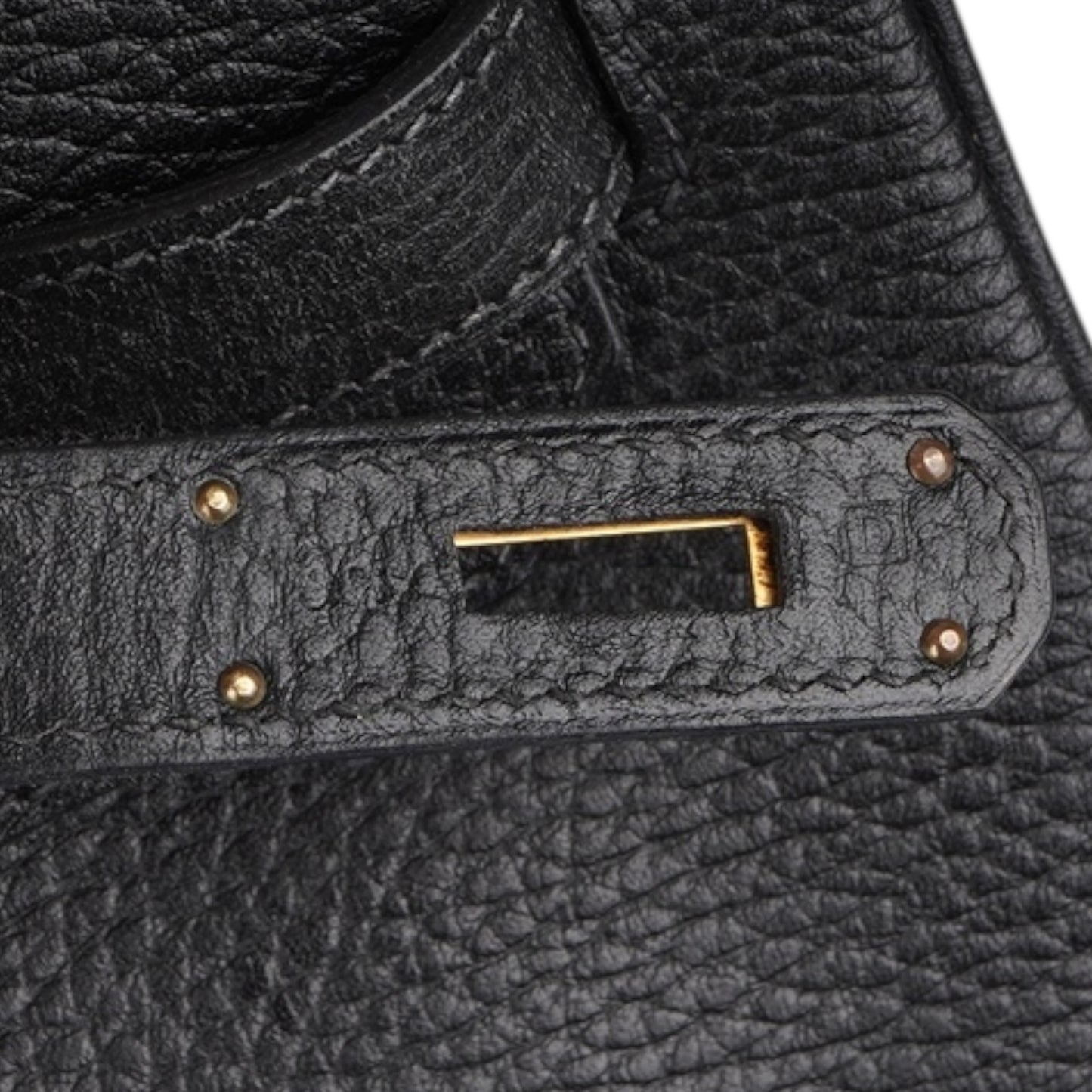 Hermès Black Leather Birkin 35 Handbag