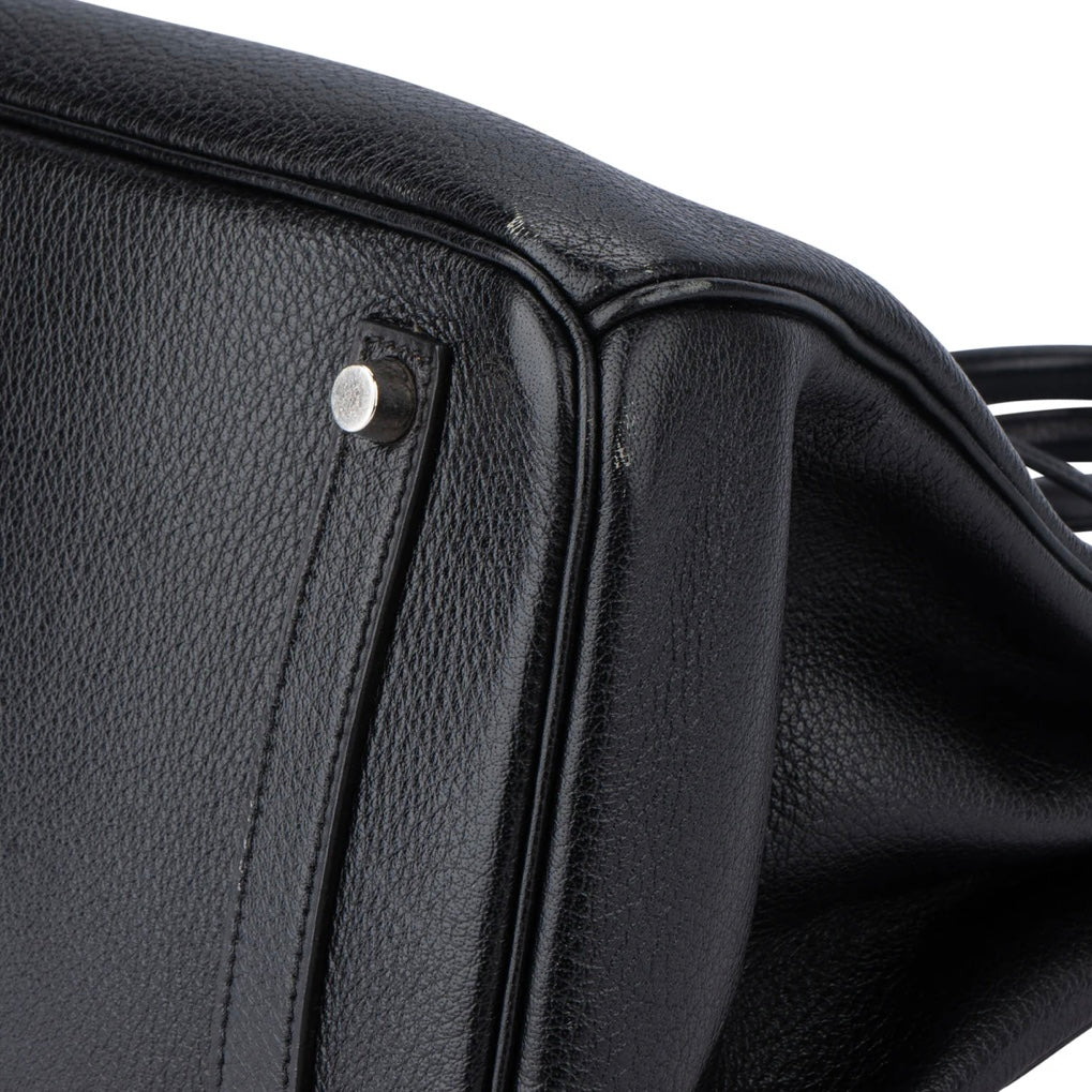 Hermès Noir Togo Leather Palladium Birkin 35 Handbag