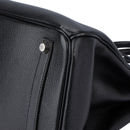 Hermès Noir Togo Leather Palladium Birkin 35 Handbag