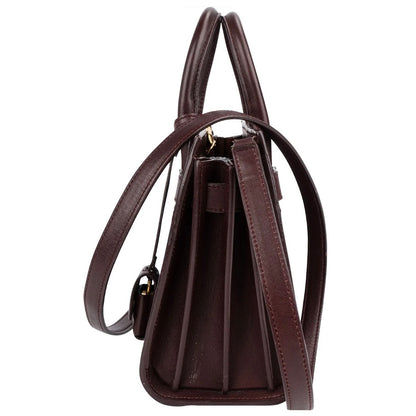 Saint Laurent Calfskin Leather Nano Sac De Jour Handbag