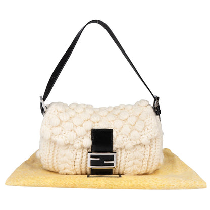 Fendi Limited Wool Baguette Handbag