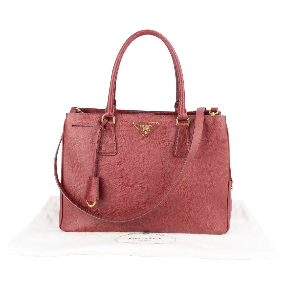 Prada Saffiano Leather Lux Galleria Handbag