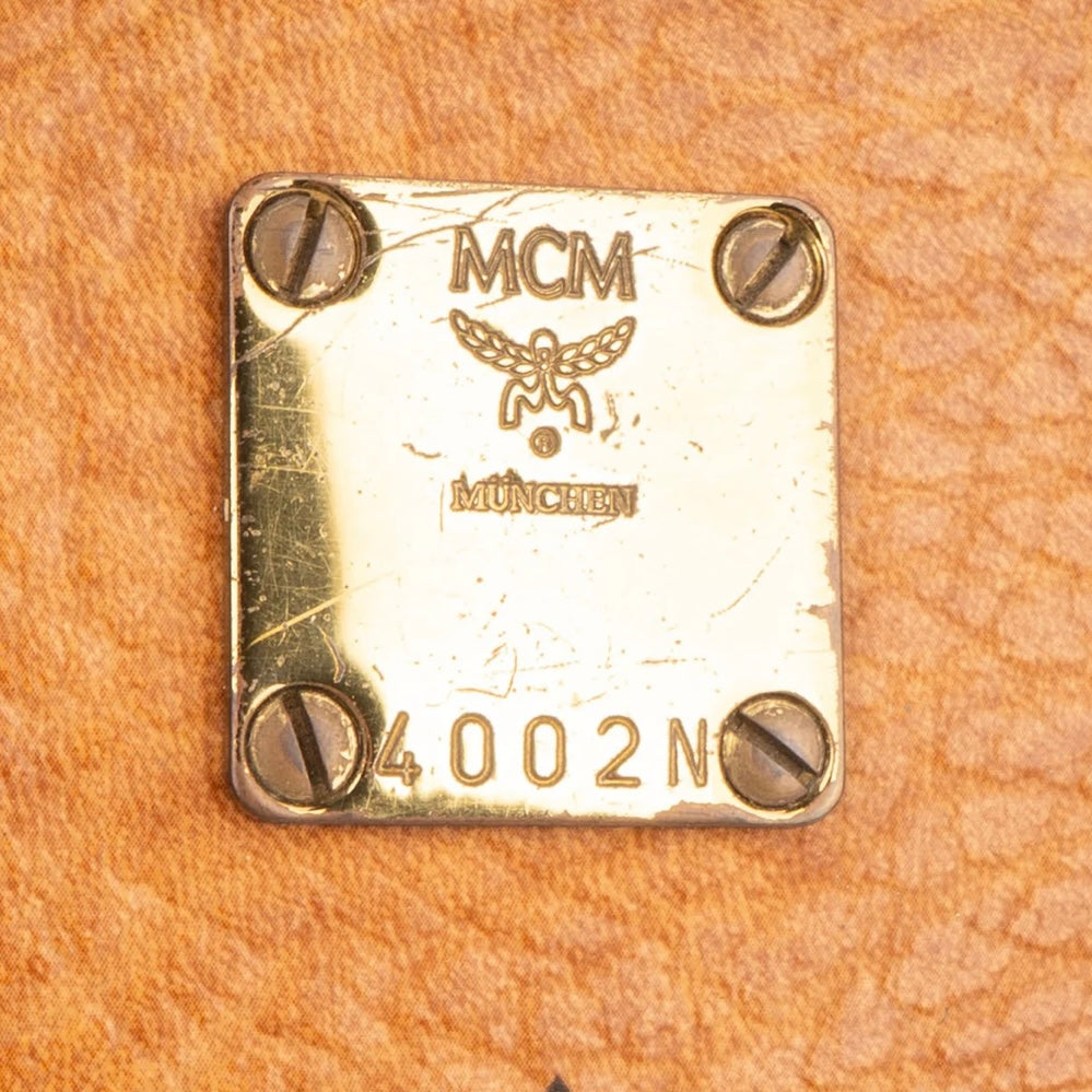 MCM Monogram Visetos Boston Handbag