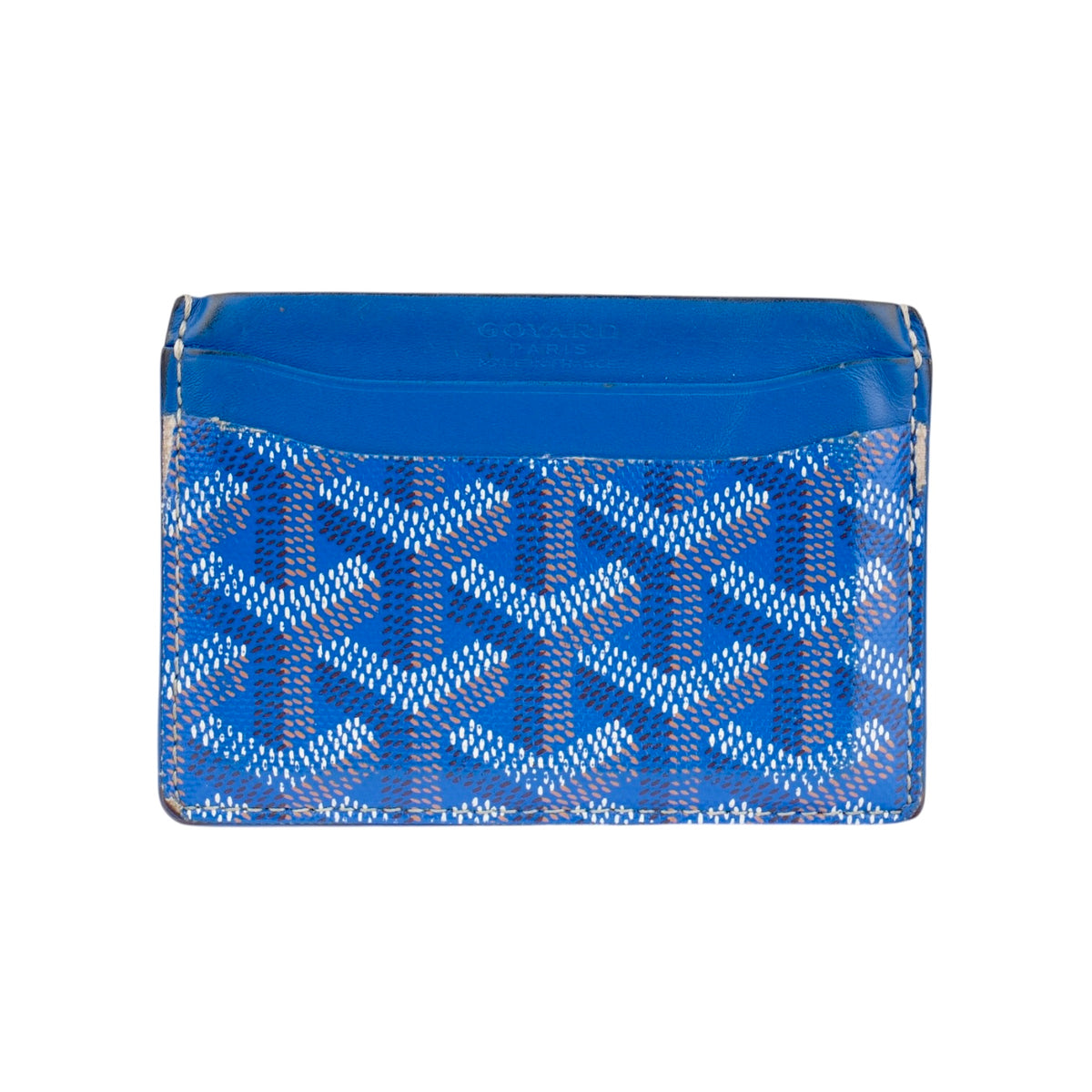 Goyard Blue Goyardine Cardholder