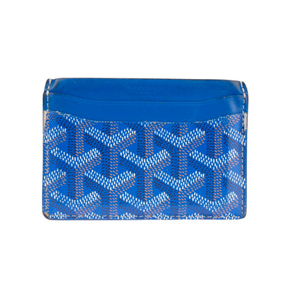 Goyard Blue Goyardine Cardholder