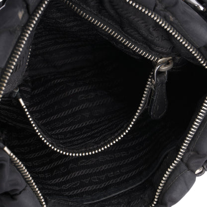 Prada Black Nylon Puffer Shoulder Bag