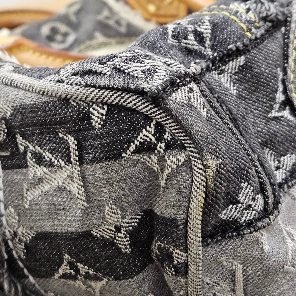Louis Vuitton Limited Monogram Denim Patchwork Speedy 30 Handbag