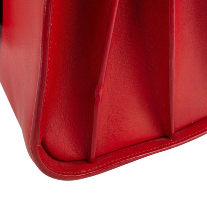 Yves Saint Laurent Red Calfskin Leather Sac de Jour Handbag