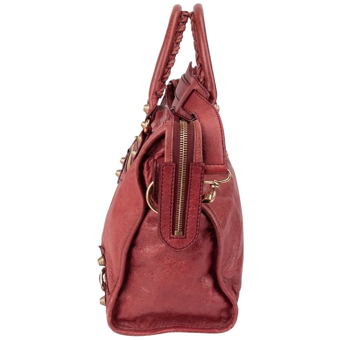 Balenciaga Red Leather Classic City Handbag