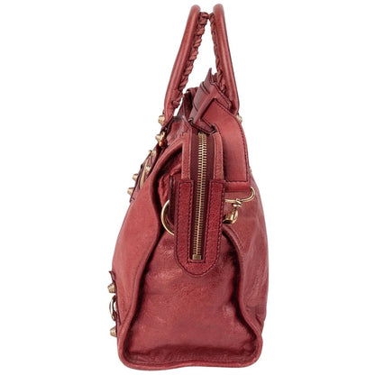 Balenciaga Red Leather Classic City Handbag