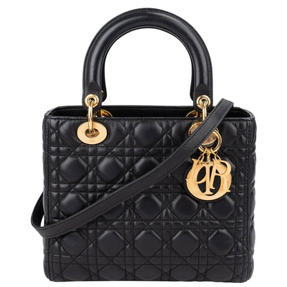 Christian Dior Quilted Lambskin Lady Dior Handbag