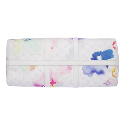 Louis Vuitton Canvas Monogram Limited Watercolor Keepall 50 Bandouliere