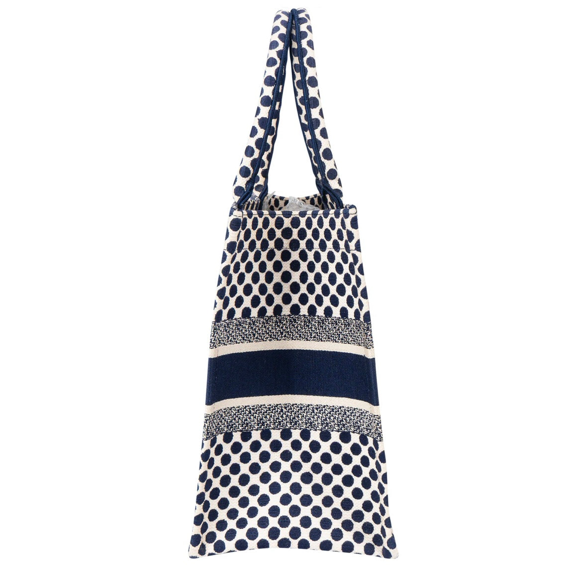 Christian Dior Dots Monogram Cotton Medium Tote Bag