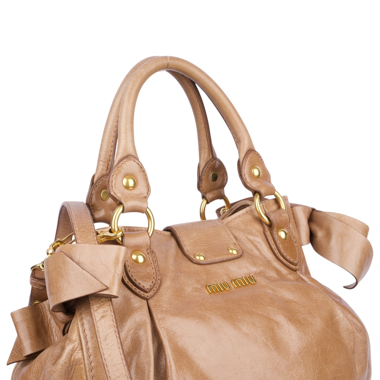 Miu Miu Vitello Leather Handbag
