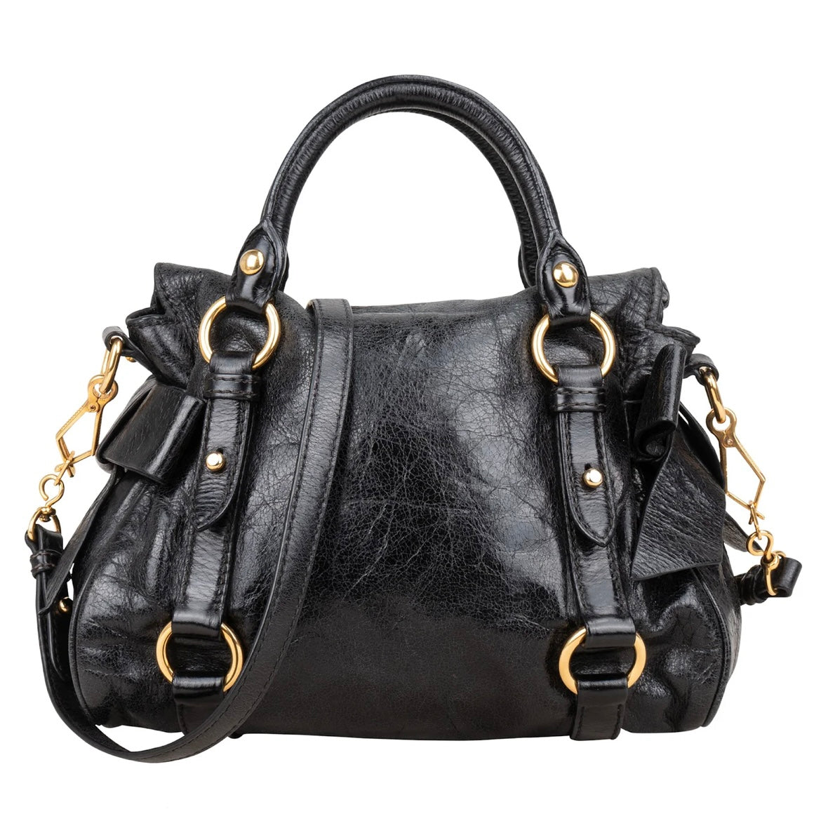 Miu Miu Vitello Lux City Handbag