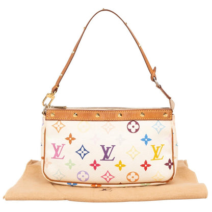 Louis Vuitton Monogram Canvas Murakami Multicolor Studded Pochette Accessoires Handbag