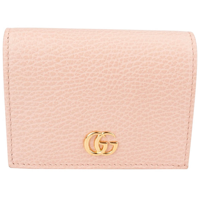 Gucci Grained Leather GG Marmont Flap Small Wallet