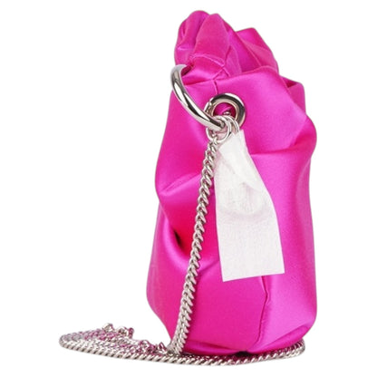 Jimmy Choo Pink Satin Bonny Crossbody Bag