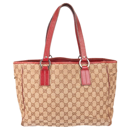 Gucci GG Monogram Canvas Tote Bag Beige