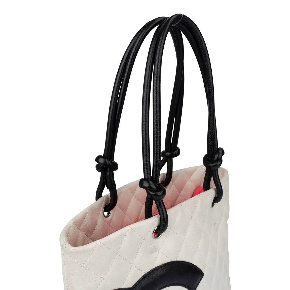 Chanel Quilted Bicolor Lambskin Cambon Handbag