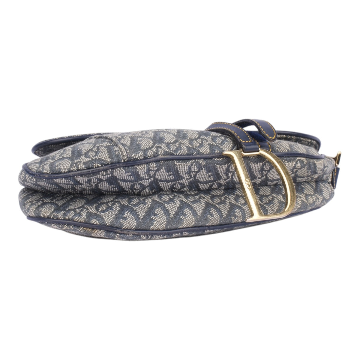 Christian Dior Monogram Oblique Denim Saddle Shoulder Bag