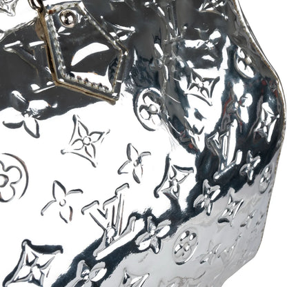 Louis Vuitton Silver Mirror Monogram Edition Speedy 35
