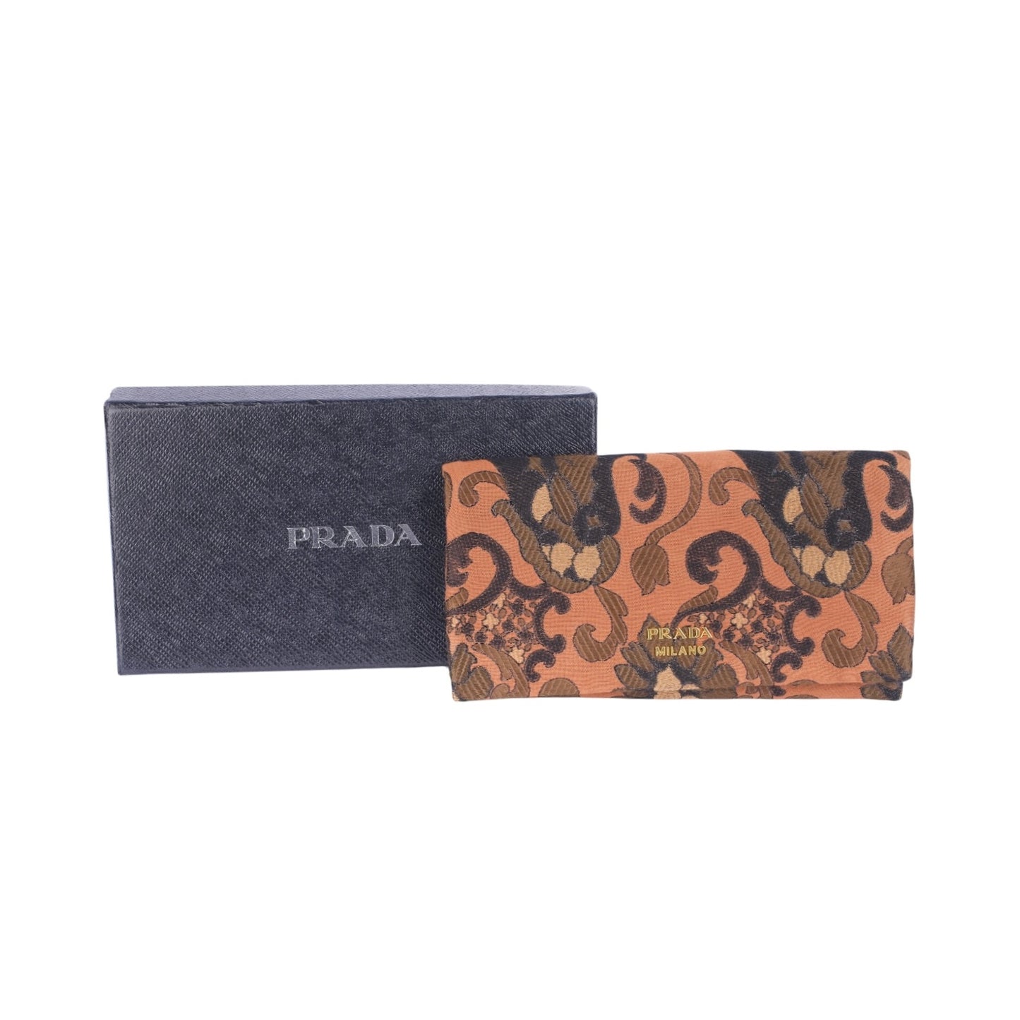 Prada Brocard Chestnut Wallet