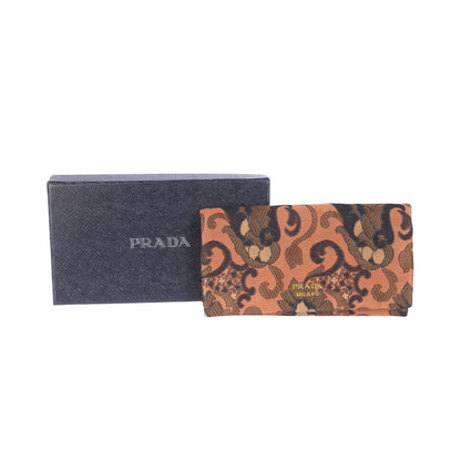 Prada Brocard Chestnut Wallet