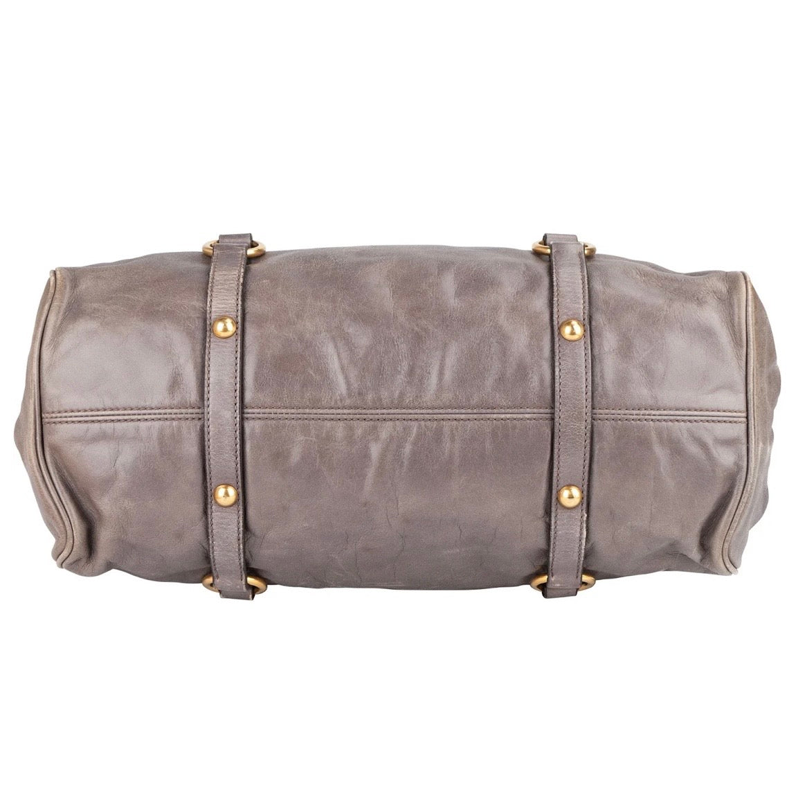 Miu Miu Vitello Lux Leather City Handbag
