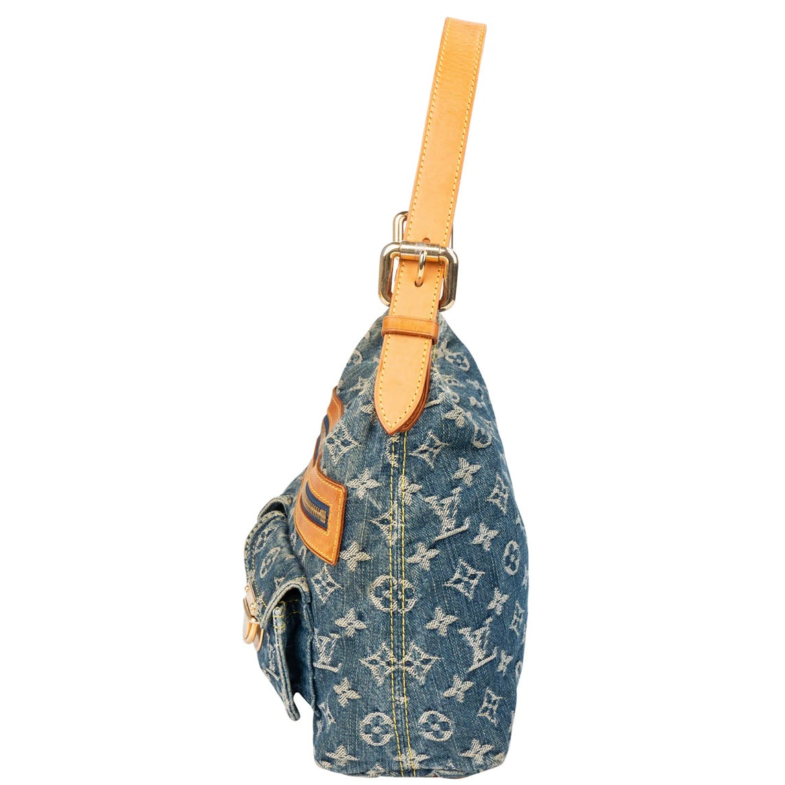 Louis Vuitton Denim Monogram Baggy PM Shoulder Bag