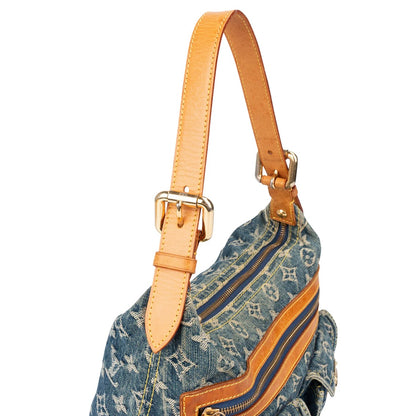 Louis Vuitton Denim Monogram Baggy PM Shoulder Bag