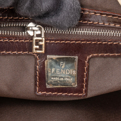 Fendi FF Monogram Baguette Buckle Shoulder Bag