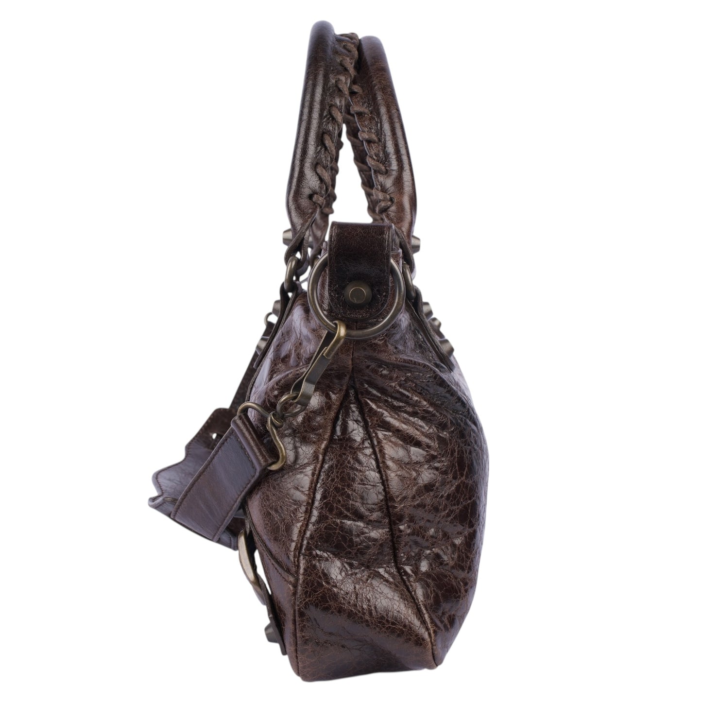 Balenciaga Brown Leather City Bag