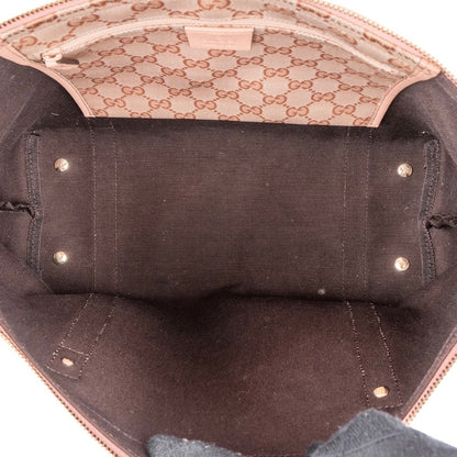 Gucci Monogram GG Coated Canvas Pink Abbey Tote Shoulder Bag