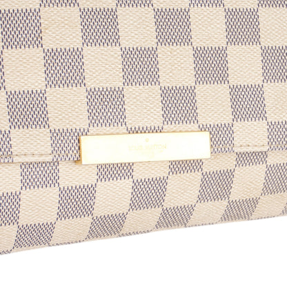 Louis Vuitton White Damier Azur Favorit MM