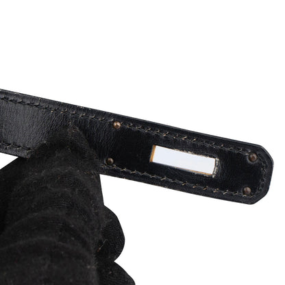 Hermès Noir Boxcalf Kelly 32 Handbag