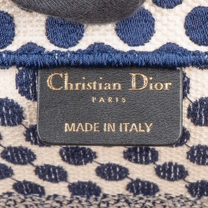 Christian Dior Dots Monogram Cotton Medium Tote Bag