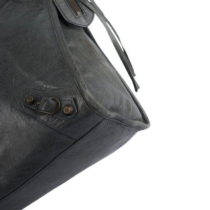 Balenciaga Grey Leather City Handbag