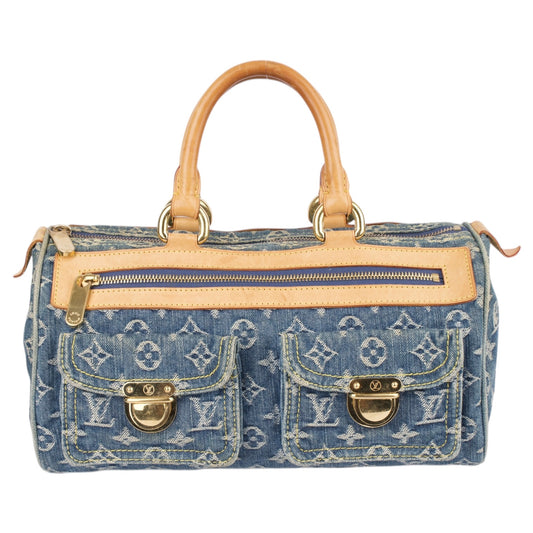 Louis Vuitton Denim Monogram Neo Speedy 30 Handbag