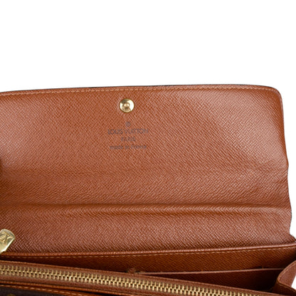 Louis Vuitton Canvas Monogram Sarah Wallet