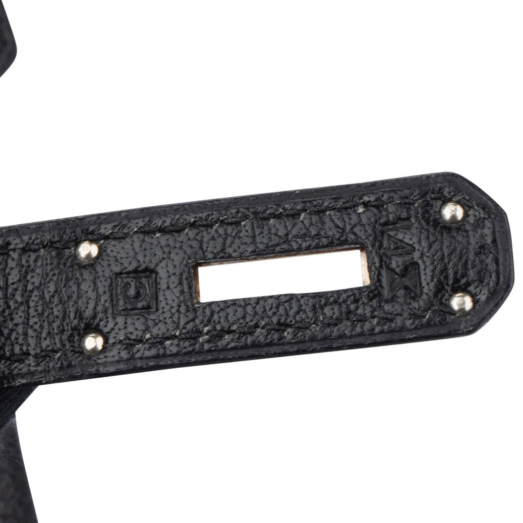 Hermès Noir Togo Leather Palladium Birkin 35 Handbag